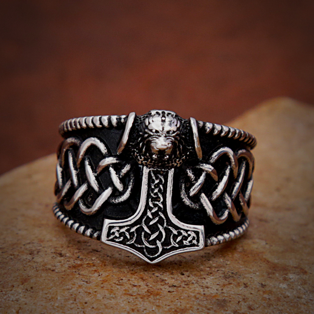 Wikinger Ring - Thors Hammer Symbol
