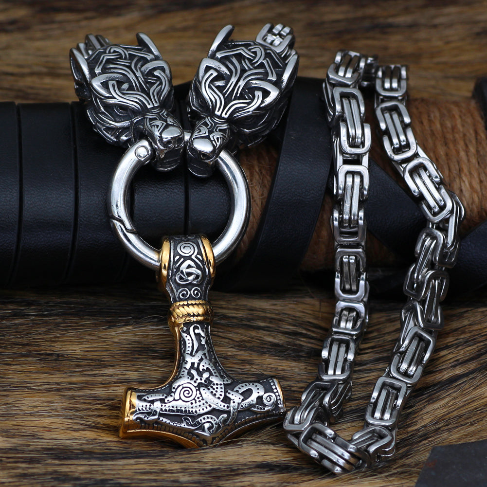 Thors Hammer Kette - Midgardschlange