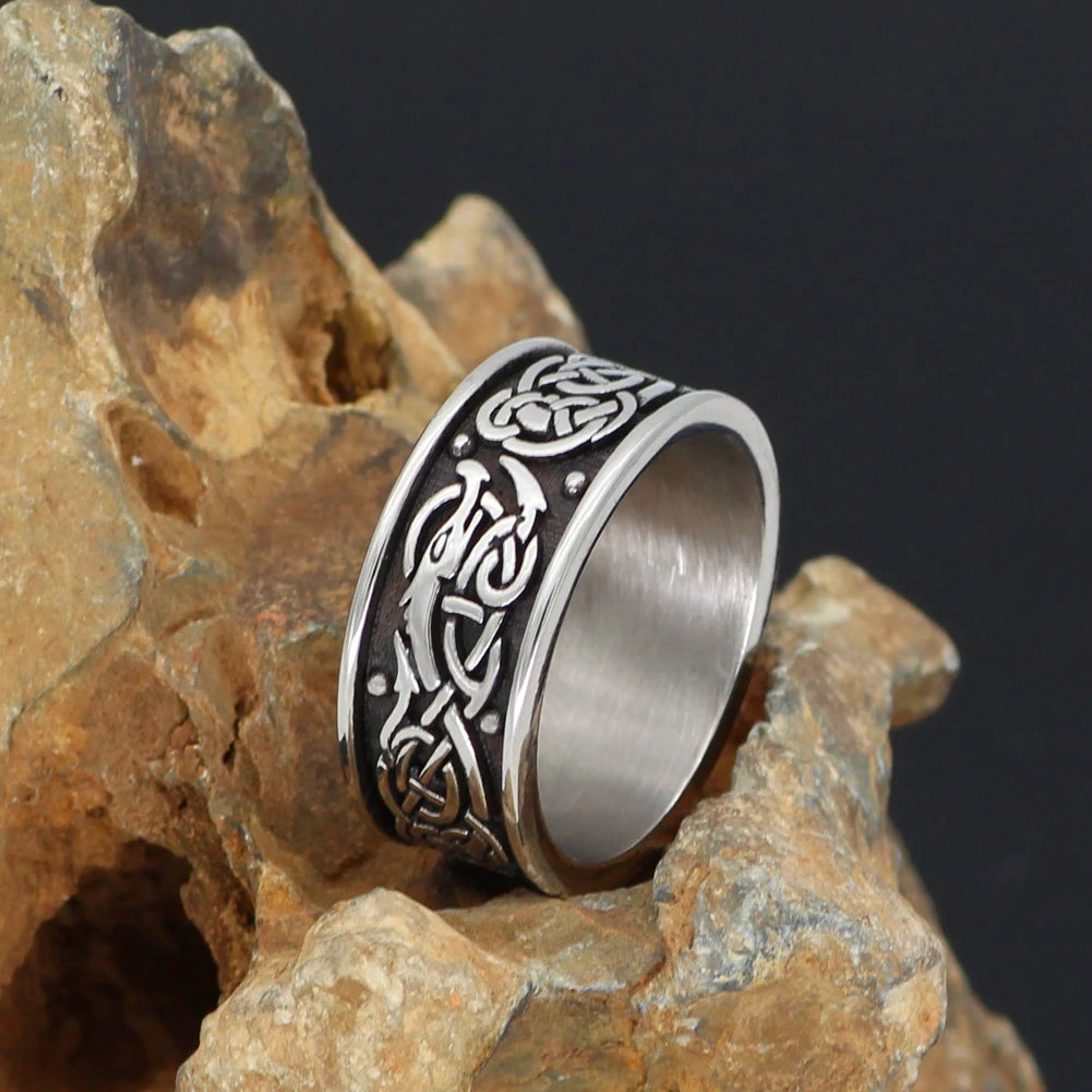 Wikinger Ring - Nordischer Drache