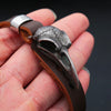 Rabenschädel Wikinger-Armband aus Leder