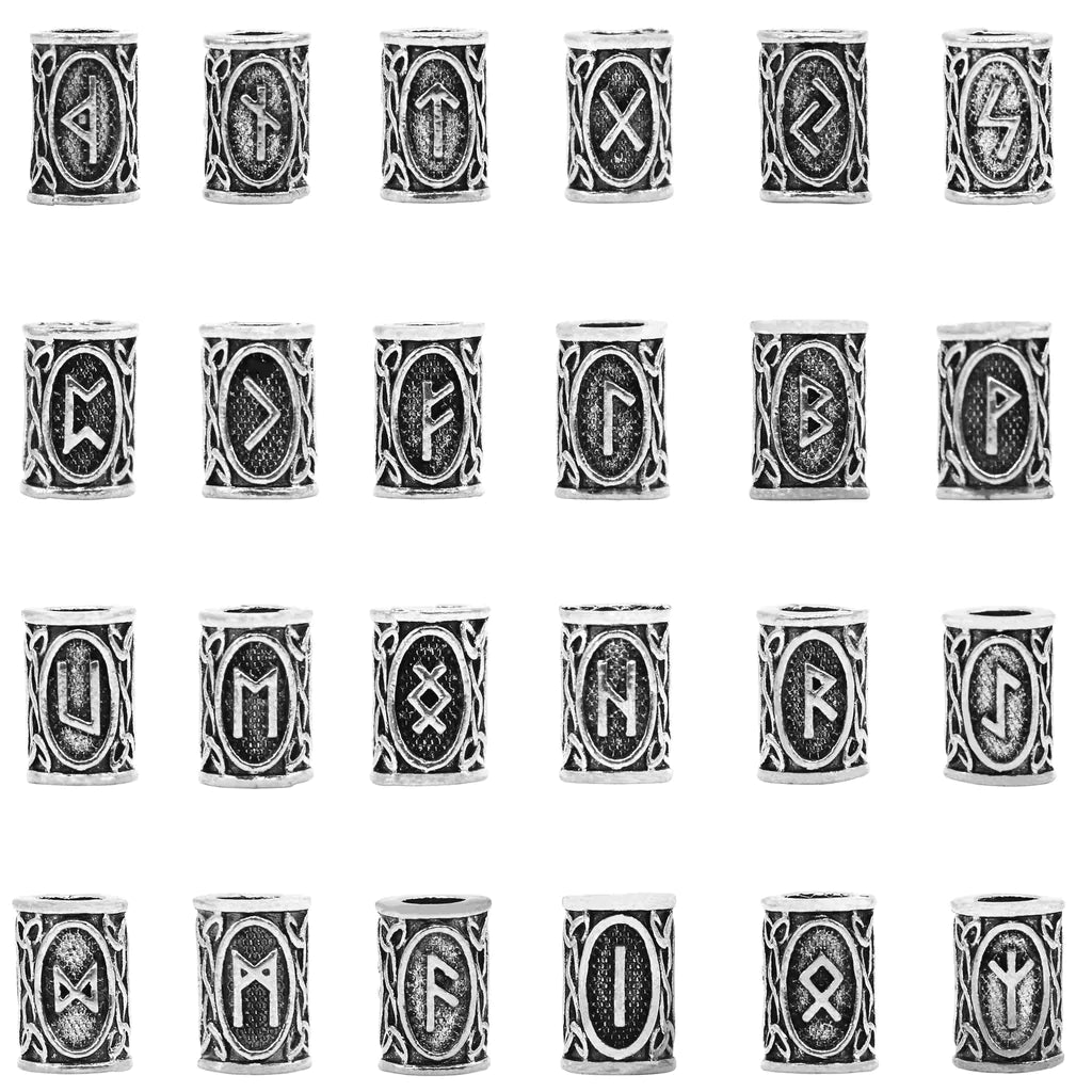 WIKINGER-BARTPERLE MIT NORDISCHEN RUNEN