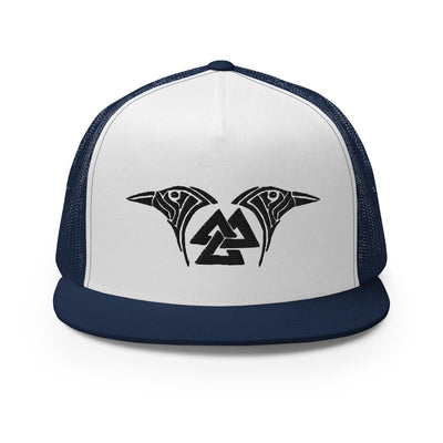 Wikinger Trucker Cap mit Valknut & Odins Raben