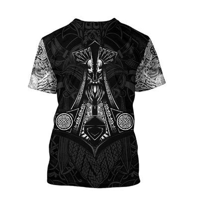 Wikinger T-Shirt - Odin Tribal Druck