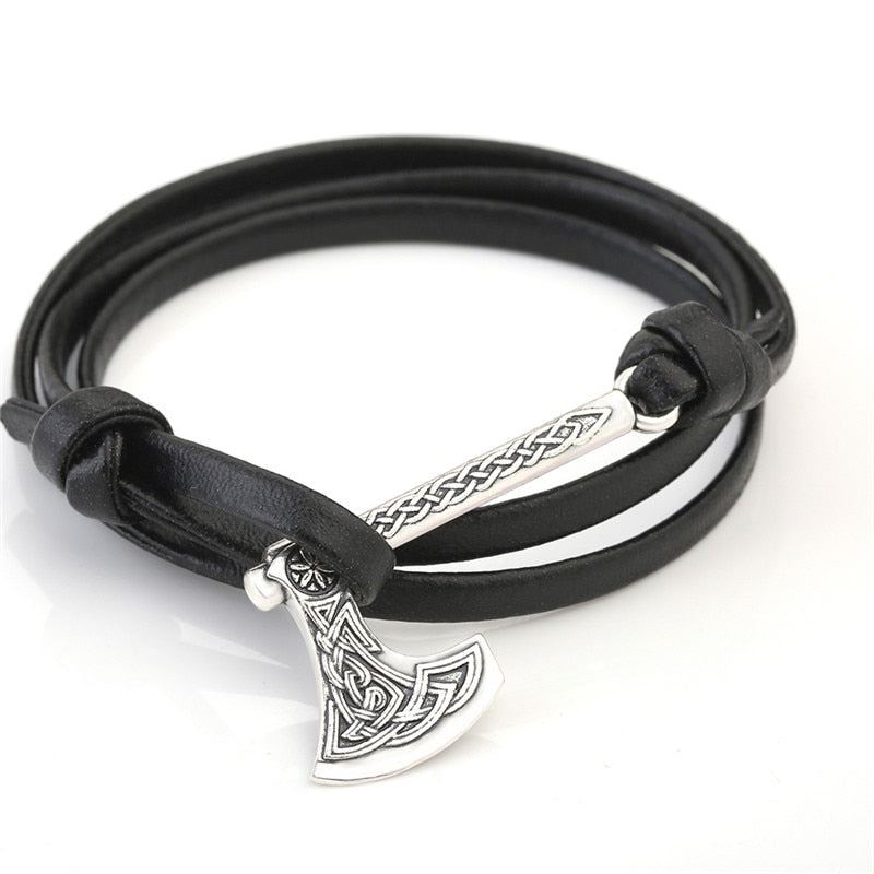 Nordic Axe Lederarmband
