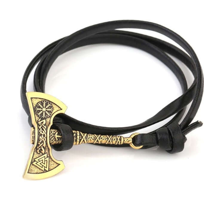 Battle Axe Wrap Lederarmband