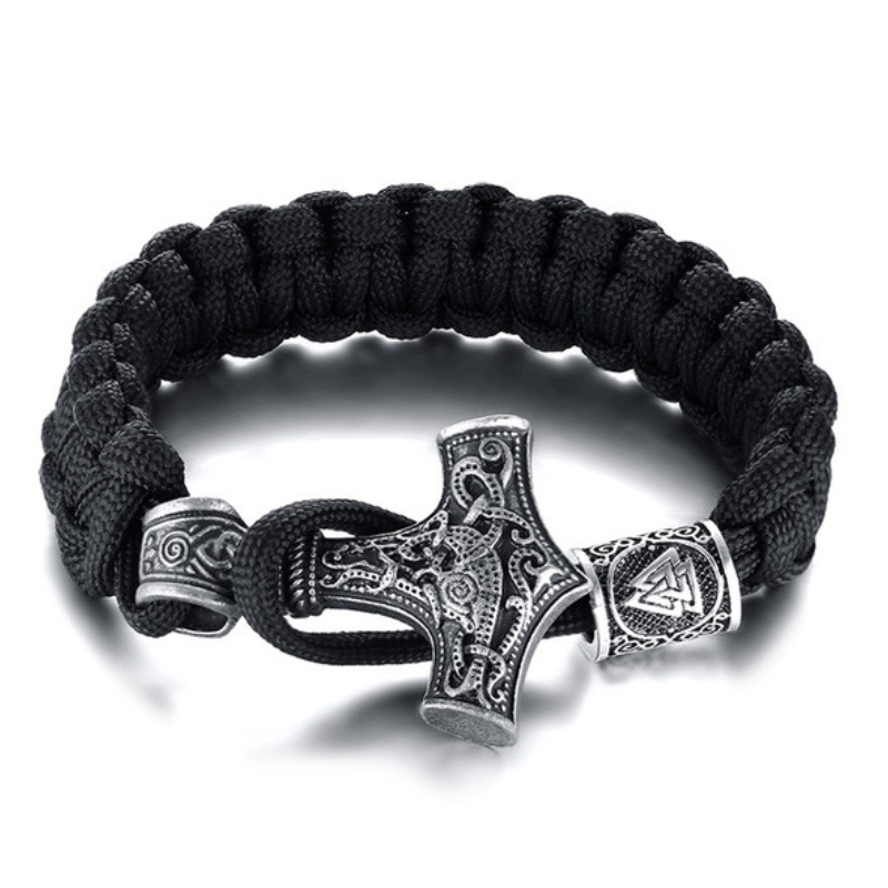 Paracord-Armband mit Mjolnir