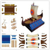 DIY Drakkar Wikingerschiff in 3D Papierkartenmodell