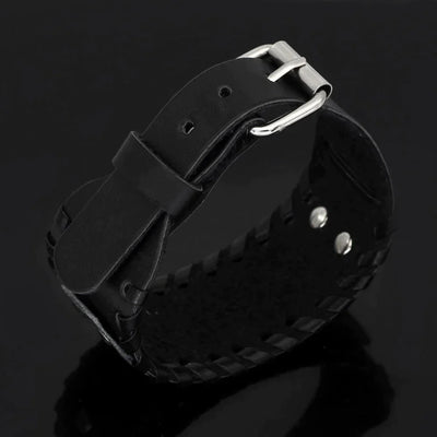 Helm der Ehrfurcht - Aegishjalmur Wikinger Lederarmband