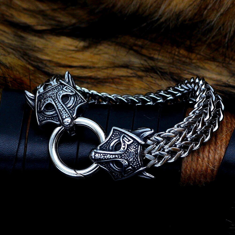 Wikinger Armband Odins Wölfe