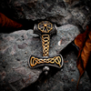 Thors Hammer Kette Goldenes Eisernes Kreuz