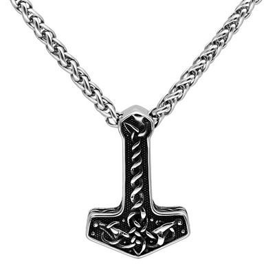 Thors Hammer Kette Geknotetes Muster