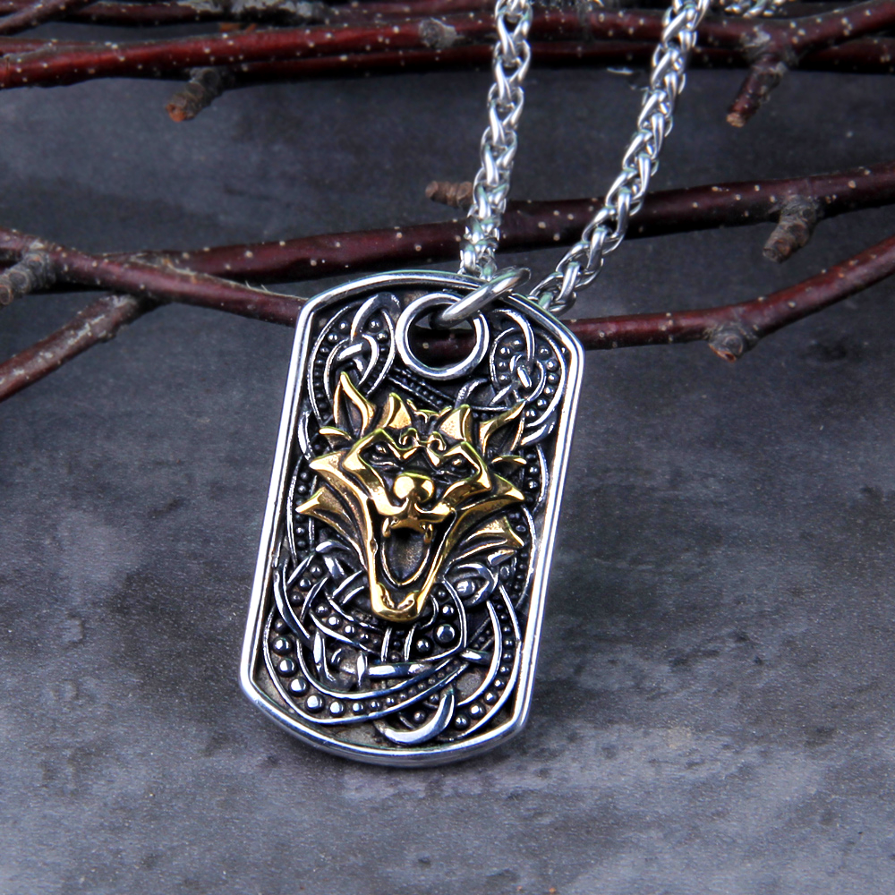 Wikinger Kette Nordischer Wolf