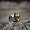 Wikinger Ring Goldener Wolf